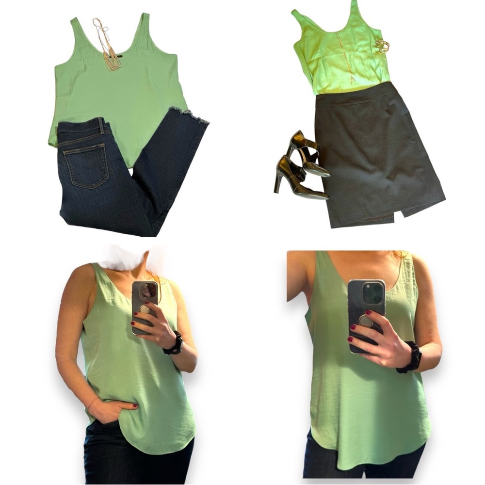 ✨NWOT✨ Beautiful Mint Green Silky Tank Top | Banana Republic | Size Small
